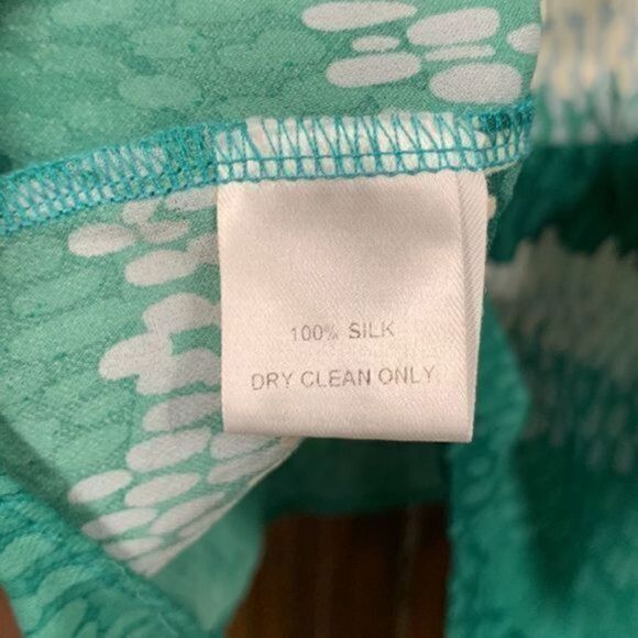 Parker green multicolored tank top blouse size medium - Picture 14 of 14